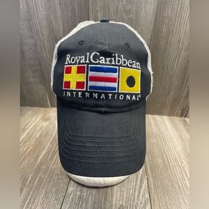 Royal Caribbean International RCCL Hat Cap Adjustable Trucker Hat Black White